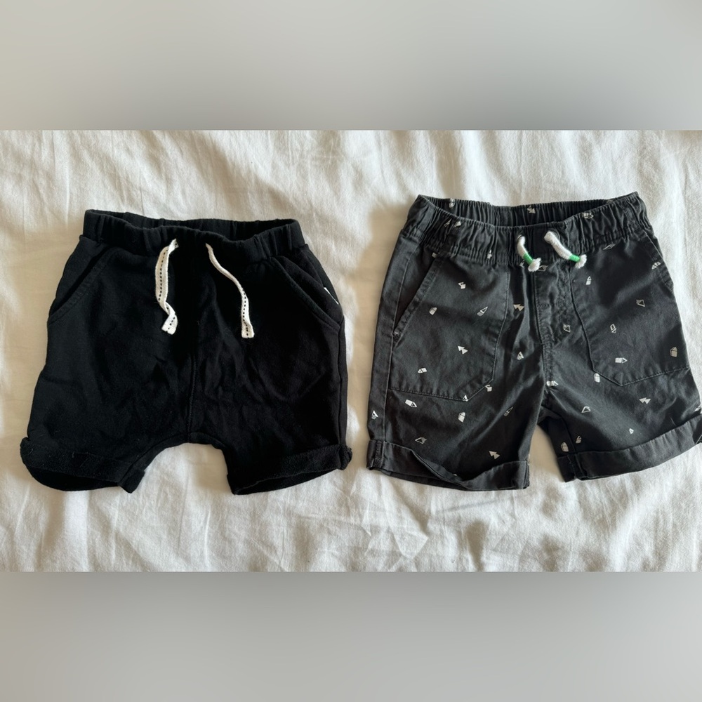 Black Boy Shorts Bundle of 2, size 18 months (Cat & Jack/ Miles Baby)